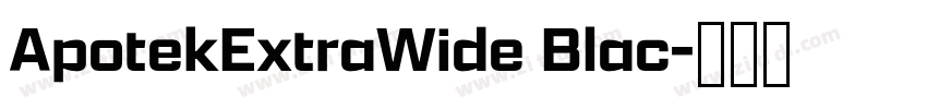 ApotekExtraWide Blac字体转换